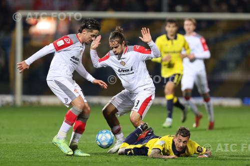 Cremonese Michele Castagnetti Cremonese Jacopo Manconi Alberto Braglia match between Modena 0-1 Cremonese Modena, Italy 