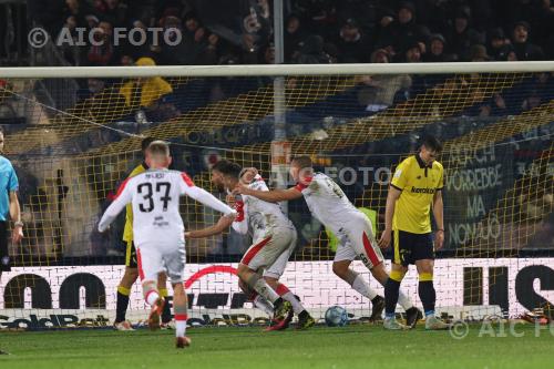 Cremonese Luca Ravanelli Cremonese Valentin Antov Alberto Braglia match between Modena 0-1 Cremonese Modena, Italy 
