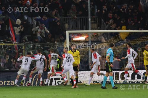 Cremonese Luca Ravanelli Cremonese Valentin Antov Alberto Braglia match between Modena 0-1 Cremonese Modena, Italy 