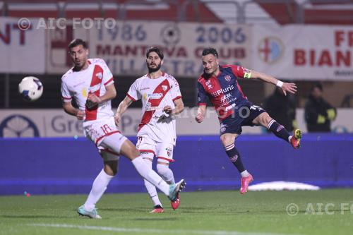 Virtus Verona Erik Panizzi Mantova Tommaso Cavalli Danilo Martelli match between Mantova 4-0 Virtus Verona Mantova, Italy 