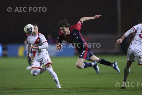 Virtus Verona Alex Redolfi Mantova Giacomo Fedel Danilo Martelli match between Mantova 4-0 Virtus Verona Mantova, Italy 