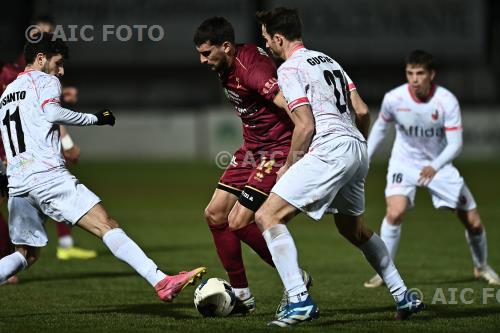 Lucchese Alessandro Lombardi Pontedera Robert Gucher Ettore Mannucci match between Pontedera  2-2  Lucchese Pontedera, Italy 