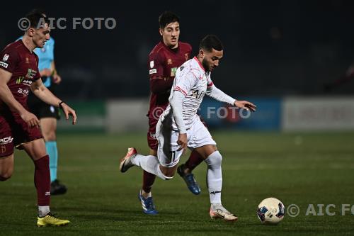 Lucchese Samuele Angori Pontedera Lorenzo Ignacchiti Ettore Mannucci match between Pontedera  2-2  Lucchese Pontedera, Italy 