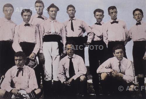 Juventus 1897-1898 italian championship 1897-1898 Italy. 