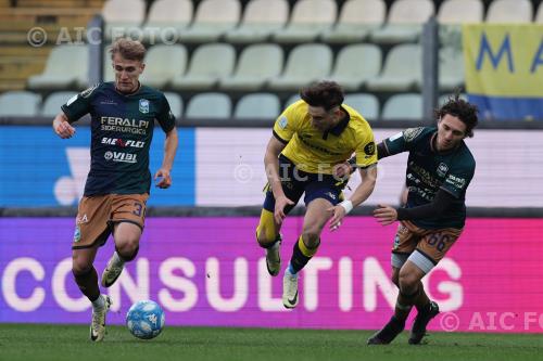Feralpisalo Edoardo Duca Modena Federico Bergonzi Alberto Braglia match between Modena 2-3 Feralpi Modena, Italy 