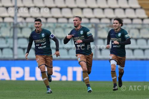 Feralpisalo Luca Fiordilino Feralpisalo Federico Bergonzi Alberto Braglia match between Modena 2-3 Feralpi Modena, Italy 
