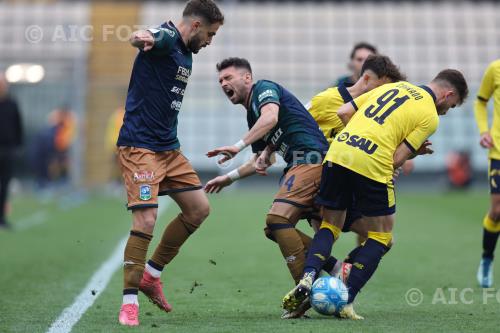 Feralpisalo Gaetano Letizia Feralpisalo Edoardo Duca Italian championship 2023 2024 Serie B 29°Day Alberto Braglia match between Modena 2-3 Feralpi 