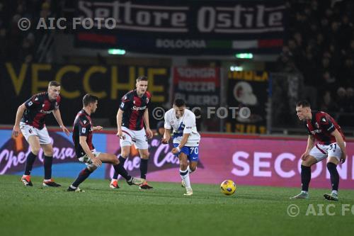 Bologna Remo Freuler Bologna Michel Aebischer Bologna 2024 Italian championship  2023 2024 28°Day 