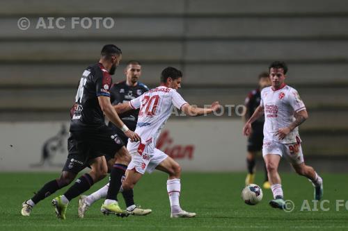 Catania Mattia Bortolussi Padova Mattia Tordini Euganeo match between Padova 2-1 Catania Padova, Italy 