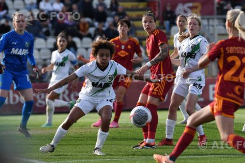 Sassuolo Women Elena Linari Roma Women Naja Poje Mihelic Tre Fontane match between Roma Women 3-0 Sassuolo Women Roma, Italy 