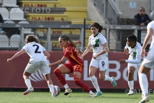 Sassuolo Women Alaya Suphia Pilgrim Roma Women Daniela Sabatino Italian championship 2023 2024  Femminile Poule Scudetto Tre Fontane match between Roma Women 3-0 Sassuolo Women 