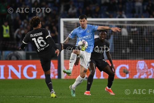 Lazio Weston McKennie Juventus Moise Kean Olimpic match between  Lazio 1-0 Juventus Roma, Italy 