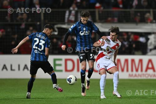 Atalanta U23 Lorenzo Bernasconi Atalanta U23 Nicolo Radaelli Danilo Martelli match between Mantova 1-1 Atalanta U23 Mantova, Italy 