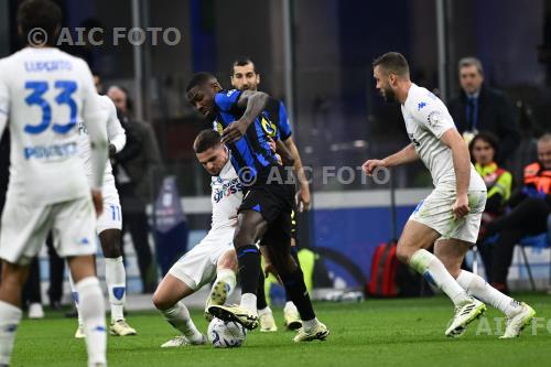 Empoli Marcus Thuram Inter Sebastian Walukiewicz Giuseppe Meazza match between Inter 2-0 Empoli Milano, Italy 