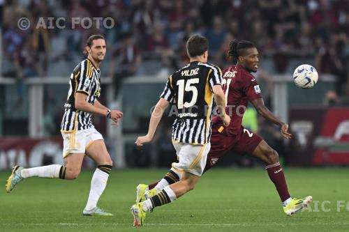 Torino Kenan Yıldız Juventus Adrien Rabiot Olimpic match between  Torino 0-0 Juventus Torino, Italy 