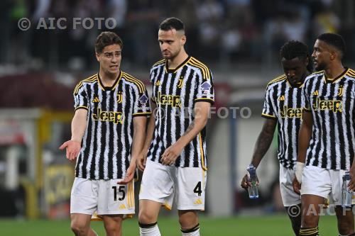 Juventus Federico Gatti Juventus Moise Kean Italian Championship   2023 2024 32°Day Olimpic match between  Torino 0-0 Juventus 