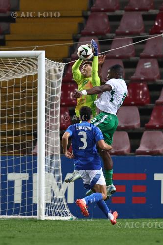 Italy U21 Sinclair Armstrong Eire U21 Riccardo Turicchia final match between Italy U21 1-1 Eire U21 Trieste, San Marino. 