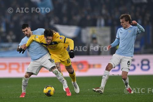 Lazio Nicolo Zaniolo Atalanta Nicolo Rovella Olimpic match between   Lazio 1-1 Atalanta Roma, Italy 