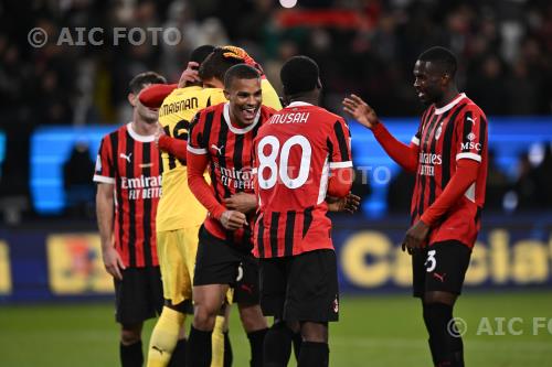 Milan Yunus Musah Milan Fikayo Tomori Al -Awwal match between  Juventus 1-2 Milan Riyad, Saudi Arabia 