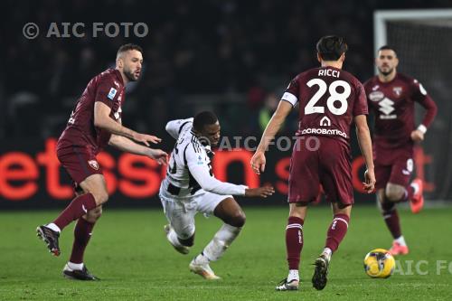 Torino Pierre Kalulu Juventus Samuele Ricci Torino, Italy 