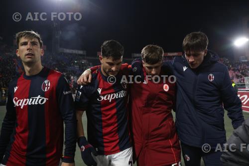 Bologna Riccardo Orsolini Bologna Alexis Saelemaekers Italian championship 2024 2025 20°Day Renato Dall’Ara match between    Bologna 2-2 Roma 