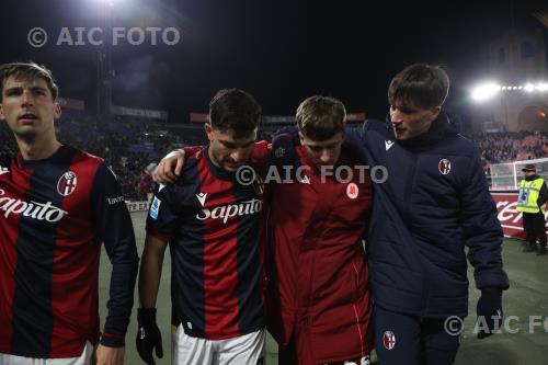 Bologna Riccardo Orsolini Bologna Alexis Saelemaekers Italian championship 2024 2025 20°Day Renato Dall’Ara match between    Bologna 2-2 Roma 