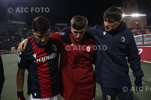 Bologna Alexis Saelemaekers Roma Giovanni Fabbian Renato Dall’Ara match between    Bologna 2-2 Roma Bologna, Italy 