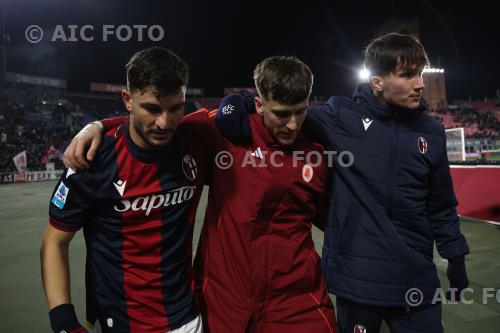 Bologna Alexis Saelemaekers Roma Giovanni Fabbian Renato Dall’Ara match between    Bologna 2-2 Roma Bologna, Italy 