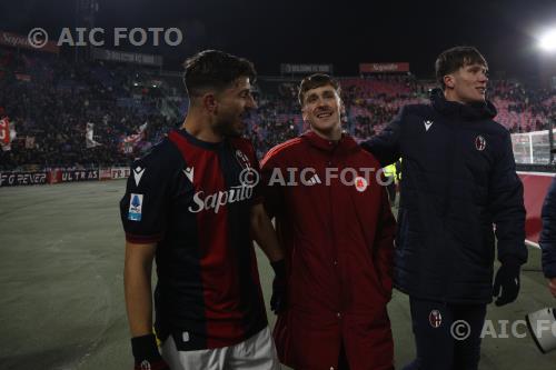 Bologna Alexis Saelemaekers Roma Giovanni Fabbian Renato Dall’Ara match between    Bologna 2-2 Roma Bologna, Italy 
