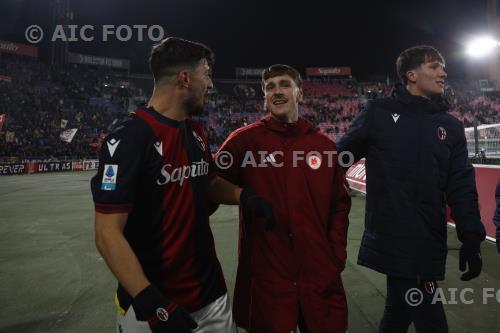 Bologna Alexis Saelemaekers Roma Giovanni Fabbian Renato Dall’Ara match between    Bologna 2-2 Roma Bologna, Italy 