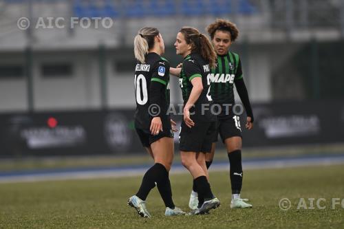 Sassuolo Women Davina Philtjens Sassuolo Women Kassandra Missipo Ferruccio Trabattoni match between   Como Women 0-3 Sassuolo Women Seregno, Italy 