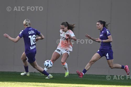 Fiorentina Women Frederikke Thogersen Roma Women Agnese Bonfantini Curva Fiesole - Viola Park match between Fiorentina Women 0-0 Roma Women Firenze, Italy 