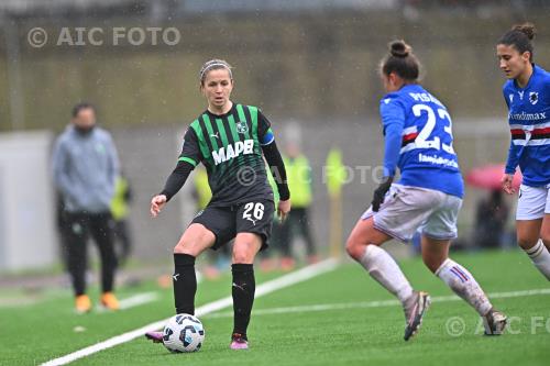 Sassuolo Women Elena Pisani Sampdoria Women Maria Vittoria Nano Sciorba match between    Sampdoria Women 0-2 Sassuolo Women Genova, Italy 