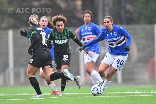 Sampdoria Women Kassandra Missipo Sassuolo Women Gina Maria Chmielinski Sciorba match between    Sampdoria Women 0-2 Sassuolo Women Genova, Italy 