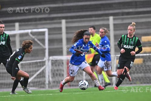 Sampdoria Women Kassandra Missipo Sassuolo Women Elena Dhont Sciorba match between    Sampdoria Women 0-2 Sassuolo Women Genova, Italy 