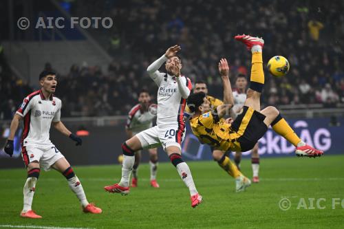 Inter Stefano Sabelli Genoa Johan Vasquez Giuseppe Meazza match between   Inter 1-0 Genoa Milano, Italy 