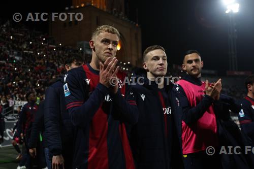 Bologna Lewis Ferguson Bologna Charalampos Lykogiannis Renato Dall’Ara match between    Bologna 2-1 Milan Bologna, Italy 