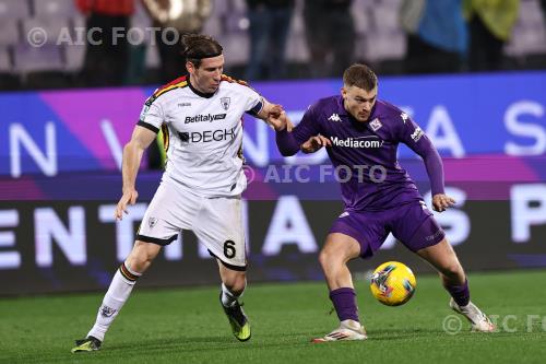 Fiorentina Federico Baschirotto Lecce 2025 Firenze, Italy 