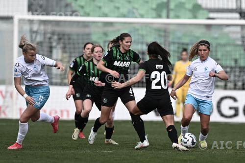 Napoli Women Caroline Pleidrup Gram Sassuolo Women Maja Jelcic Enzo Ricci match between    Sassuolo Women 3-1 Napoli Women Sassuolo, Italy 