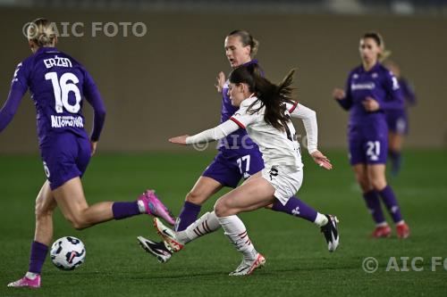 Milan Women Kaja Erzen Fiorentina Women Filippa Fanny Curmark Curva Fiesole - Viola Park match between Fiorentina Women 0-0 Milan Women Firenze, Italy 