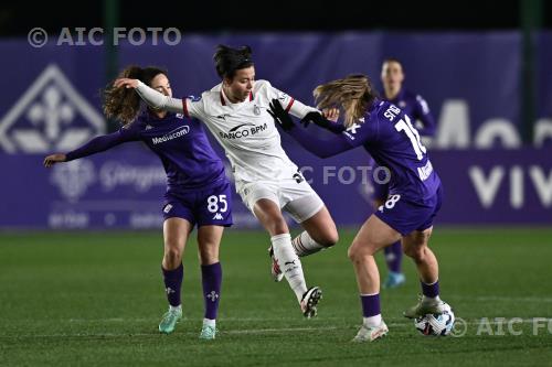 Fiorentina Women Erin Cesarini Milan Women Emma Snerle Curva Fiesole - Viola Park match between Fiorentina Women 0-0 Milan Women Firenze, Italy 