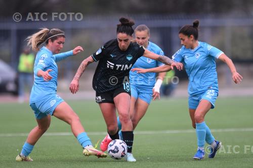 Napoli Women Martina Piemonte Lazio Women Melissa Bellucci Italian championship 2024 2025  Femminile 20°Day Giuseppe Piccolo match between  Napoli Women 0-4 Lazio Women 