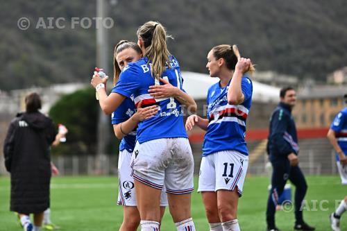 Sampdoria Women Sofia Bertucci Sampdoria Women Nora Heroum Sciorba match between    Sampdoria Women 0-0 Napoli Women Genova, Italy 