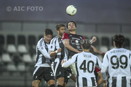 Juventus Next Gen Filippo Scaglia Juventus Next Gen Jacopo Da Riva Giuseppe Moccagatta match between  JuveNext Gen  2-0 Foggia Biella, Italy 