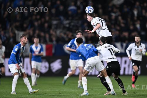 Spezia Diego Falcinelli Spezia Alexander Jallow Italian championship 2024 2025 Serie B 31°Day Alberto Picco match between Spezia 0-1 Brescia 