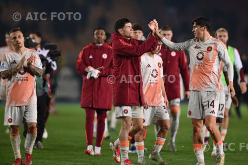 Roma Matias Soule Roma Eldor Shomurodov Via del mare match between    Lecce 0-1 Roma Lecce, Italy 