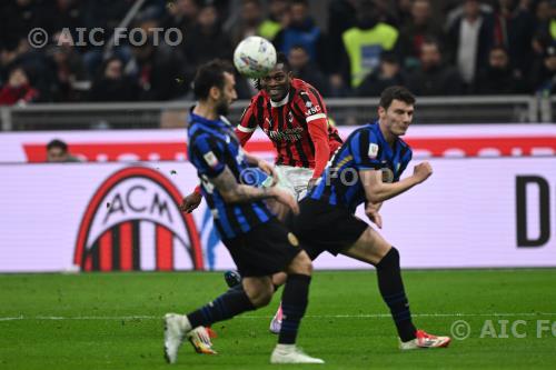Milan Hakan Calhanoglu Inter Benjamin Pavard Giuseppe Meazza match between    Milan 1-1 Inter Milano, Italy 