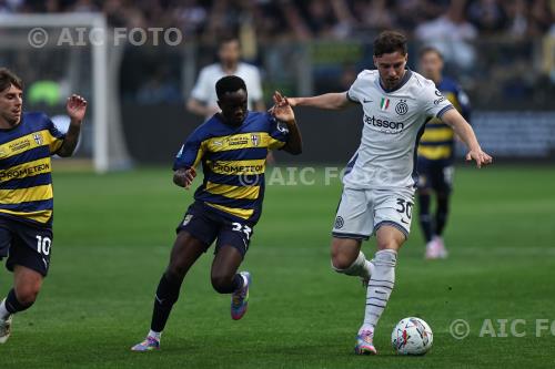 Inter Drissa Camara Parma Adrian Bernabe Ennio Tardini match between    Parma 2-2 Inter Parma, Italy 