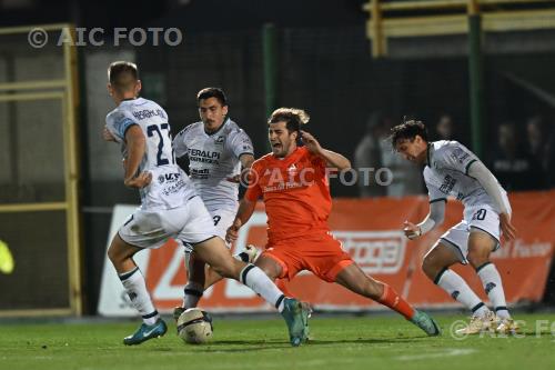 Feralpisalo Fabio Morselli Alcione Mattia Zennaro ( photo by aicfoto)(ITALY) [0855] 
