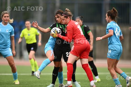 Sassuolo Women Benedetta Orsi Sassuolo Women Tecla Pettenuzzo Giuseppe Piccolo match between  Napoli Women 0-1 Sassuolo Women Napoli, Italy 